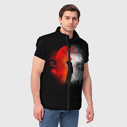 Мужской жилет Лед и огонь Ice and Fire, цвет: 3D-черный — фото 2