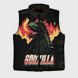 Мужской жилет Flame Godzilla, цвет: 3D-красный