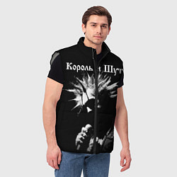 Мужской жилет Король и Шут Анархия спина, цвет: 3D-светло-серый — фото 2