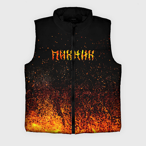 Мужской жилет Пикник в огне / 3D-Черный – фото 1