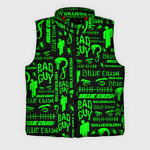 Мужской жилет Billie Eilish: Bad Guy / 3D-Красный – фото 1