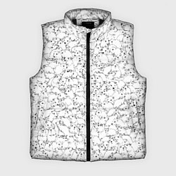 Мужской жилет Белые мыши, цвет: 3D-черный