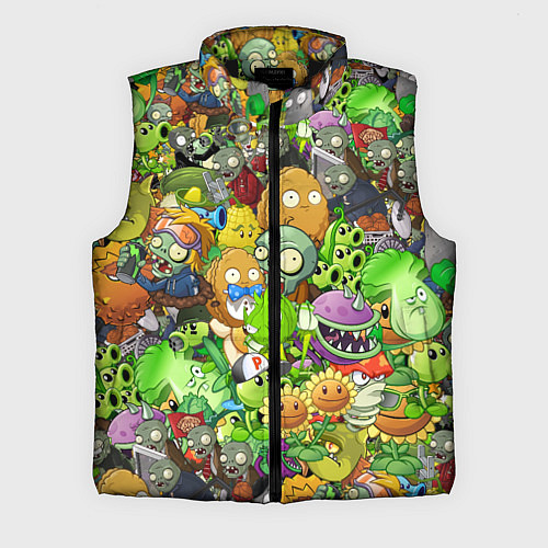 Мужской жилет PLANTS VS ZOMBIES / 3D-Черный – фото 1