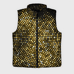 Мужской жилет Золотые блестящие блестки