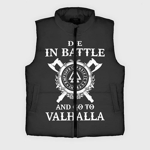 Мужской жилет Vikings / 3D-Черный – фото 1