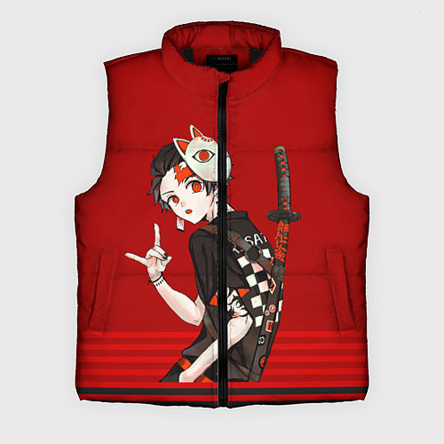 Мужской жилет Demon Slayer / 3D-Черный – фото 1