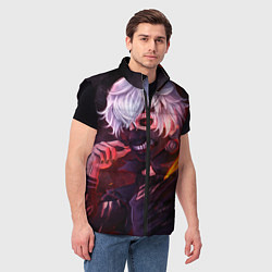 Мужской жилет Токийский Гуль, цвет: 3D-черный — фото 2