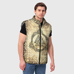 Мужской жилет Валькнут символ павших в битве, цвет: 3D-светло-серый — фото 2