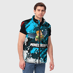 Мужской жилет Minecraft Майнкрафт, цвет: 3D-красный — фото 2