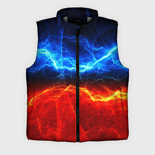 Мужской жилет Лёд и огонь / 3D-Светло-серый – фото 1