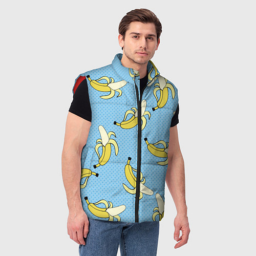 Мужской жилет Banana art / 3D-Красный – фото 3