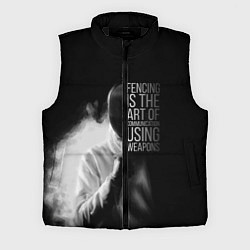 Мужской жилет Fencing is the art, цвет: 3D-черный