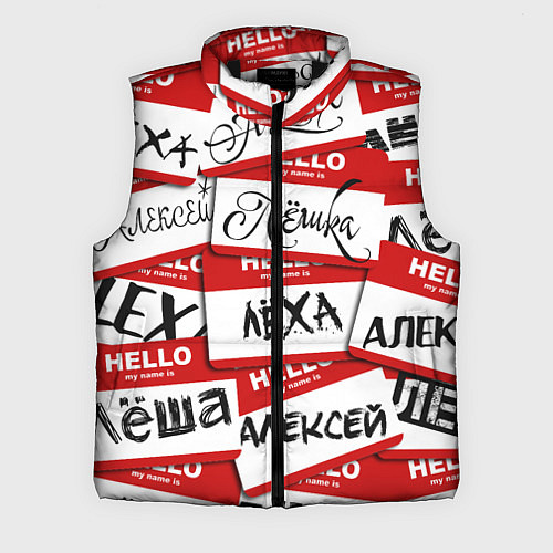 Мужской жилет Hello, my name is / 3D-Черный – фото 1