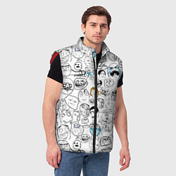 Мужской жилет МЕМЫ, цвет: 3D-красный — фото 2
