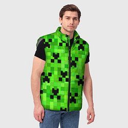 Мужской жилет MINECRAFT, цвет: 3D-светло-серый — фото 2
