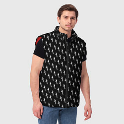 Мужской жилет LiL PEEP Pattern, цвет: 3D-красный — фото 2