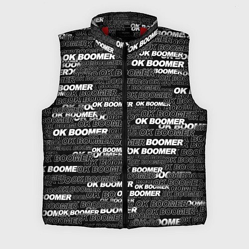 Мужской жилет OK BOOMER / 3D-Красный – фото 1