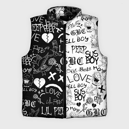 Мужской жилет LIL PEEP LOGOBOMBING / 3D-Черный – фото 1