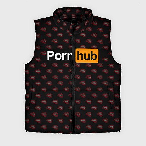 Мужской жилет PornHub / 3D-Черный – фото 1