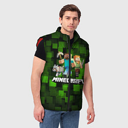 Мужской жилет Minecraft Майнкрафт, цвет: 3D-красный — фото 2