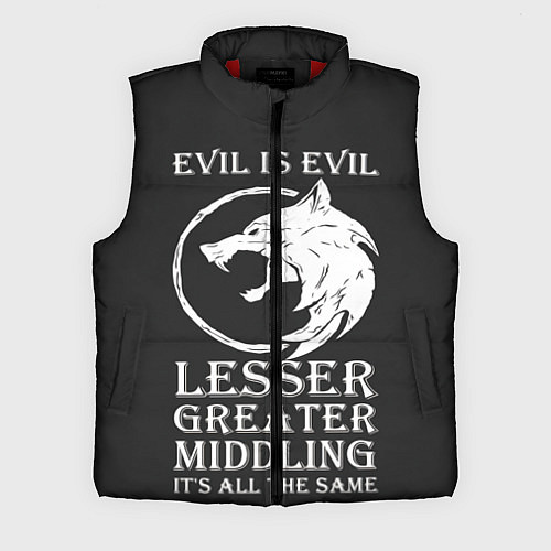 Мужской жилет The Witcher / 3D-Красный – фото 1