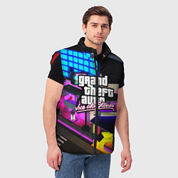 Мужской жилет GTA:VICE CITY, цвет: 3D-красный — фото 2