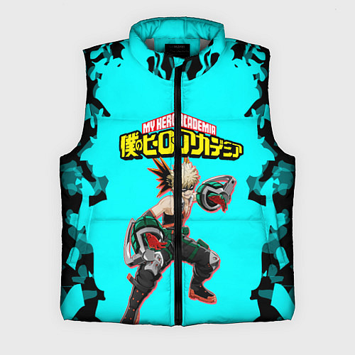 Мужской жилет MY HERO ACADEMIA на синем / 3D-Светло-серый – фото 1