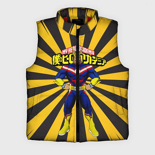 Мужской жилет MY HERO ACADEMIA желтые полосы / 3D-Красный – фото 1