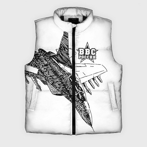 Мужской жилет ВВС России / 3D-Черный – фото 1