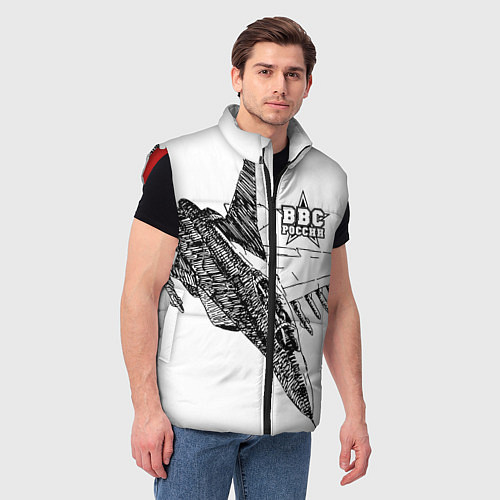 Мужской жилет ВВС России / 3D-Красный – фото 3