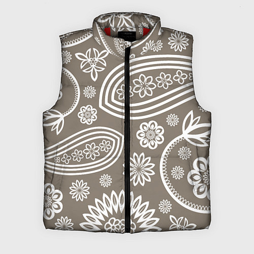 Мужской жилет Цветочная роспись / 3D-Красный – фото 1