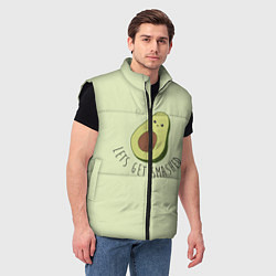 Мужской жилет Авокадо, цвет: 3D-черный — фото 2