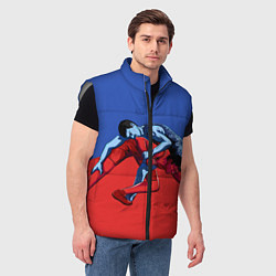 Мужской жилет Борьба, цвет: 3D-светло-серый — фото 2