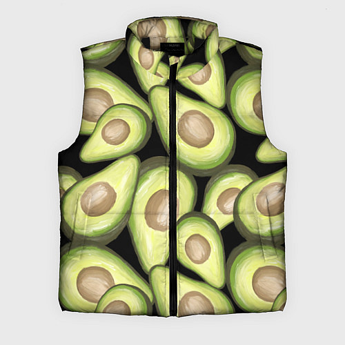 Мужской жилет Avocado background / 3D-Черный – фото 1