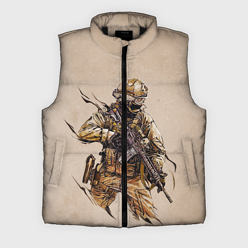 Мужской жилет Военный / 3D-Черный – фото 1