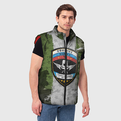 Мужской жилет Офисные войска / 3D-Красный – фото 3