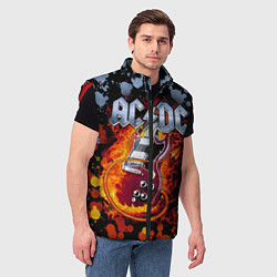 Мужской жилет ACDC, цвет: 3D-красный — фото 2
