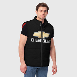 Мужской жилет CHEVROLET, цвет: 3D-красный — фото 2