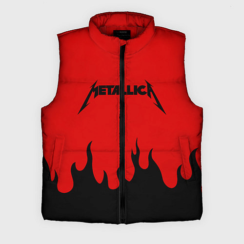 Мужской жилет METALLICA / 3D-Красный – фото 1