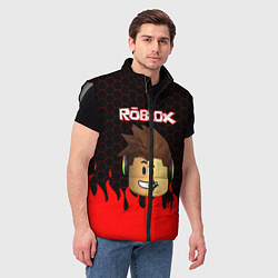 Мужской жилет ROBLOX, цвет: 3D-светло-серый — фото 2