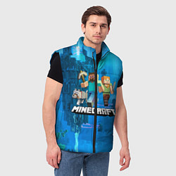 Мужской жилет Minecraft Майнкрафт, цвет: 3D-черный — фото 2