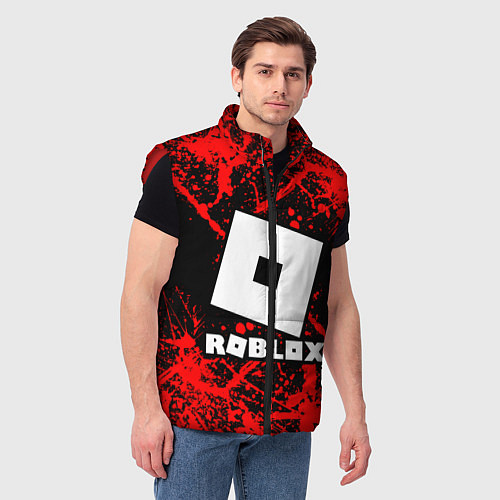 Мужской жилет Roblox / 3D-Красный – фото 3