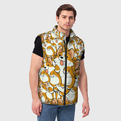 Мужской жилет Корги, цвет: 3D-черный — фото 2