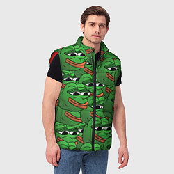 Мужской жилет Pepe The Frog, цвет: 3D-красный — фото 2
