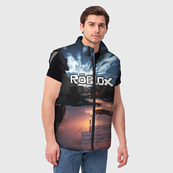 Мужской жилет ROBLOX, цвет: 3D-светло-серый — фото 2