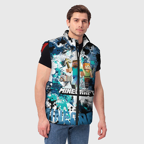 Мужской жилет Minecraft Майнкрафт / 3D-Красный – фото 3
