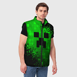 Мужской жилет MINECRAFT, цвет: 3D-черный — фото 2
