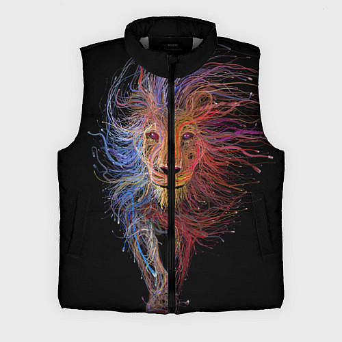 Мужской жилет Лев / 3D-Светло-серый – фото 1