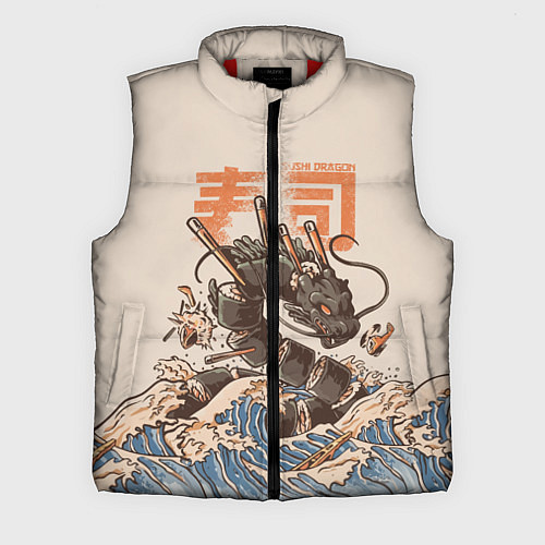 Мужской жилет Sushi dragon / 3D-Красный – фото 1
