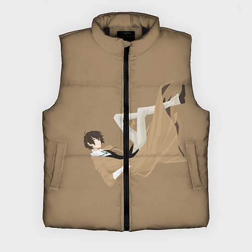 Мужской жилет Osamu Dazai / 3D-Черный – фото 1